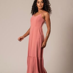 Vestido Elza Rosa Antigo - foto 1